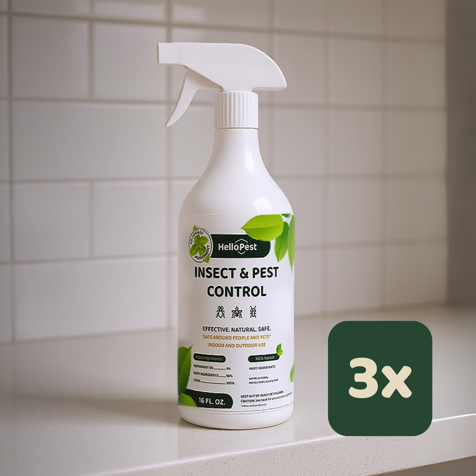 Try ControlRx - Keeps Roaches & Insects Away Safe for Kids & Pets