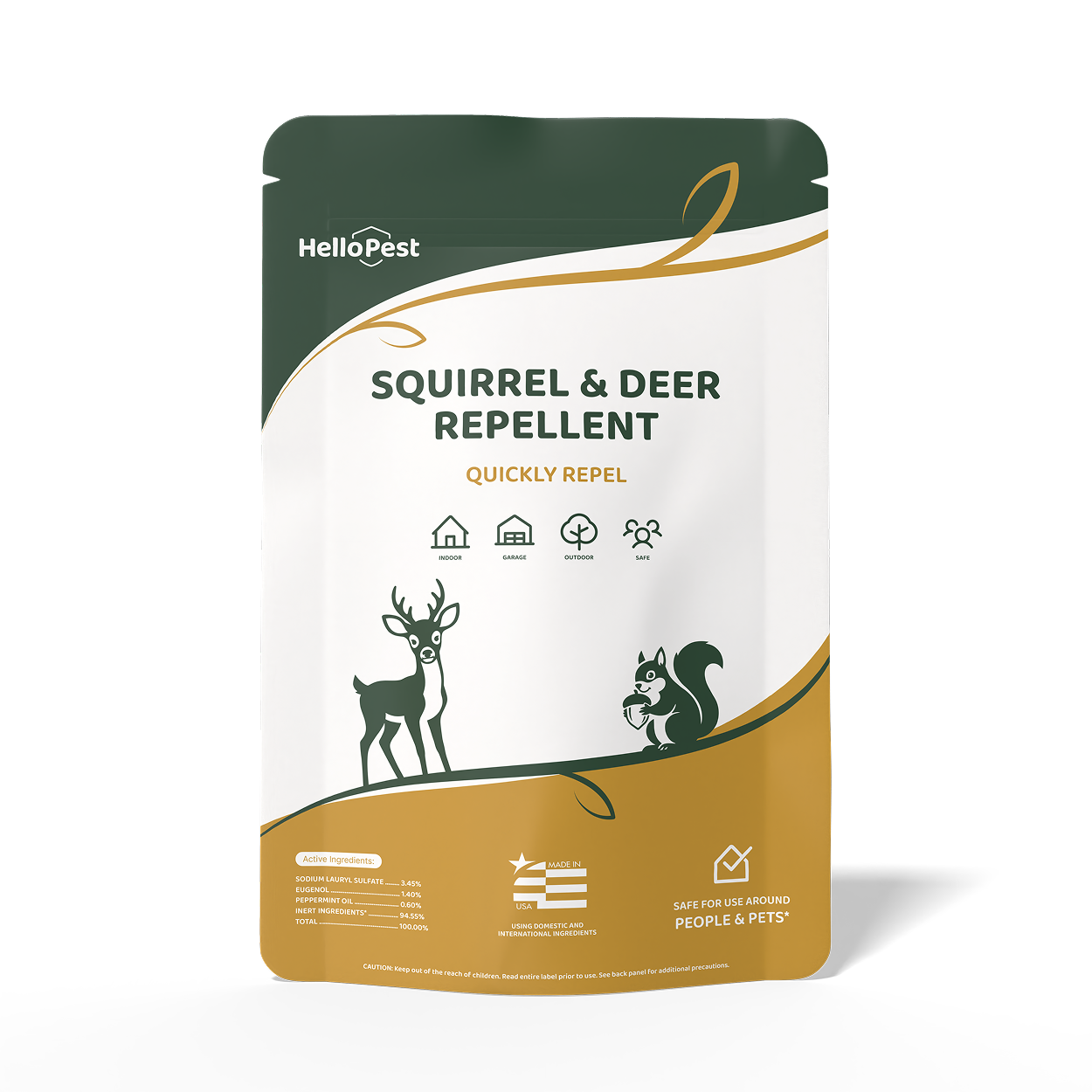 Try Deer & Squirrel Repellent - Keeps Deer & Squirrels Away Safe for Kids & Pets