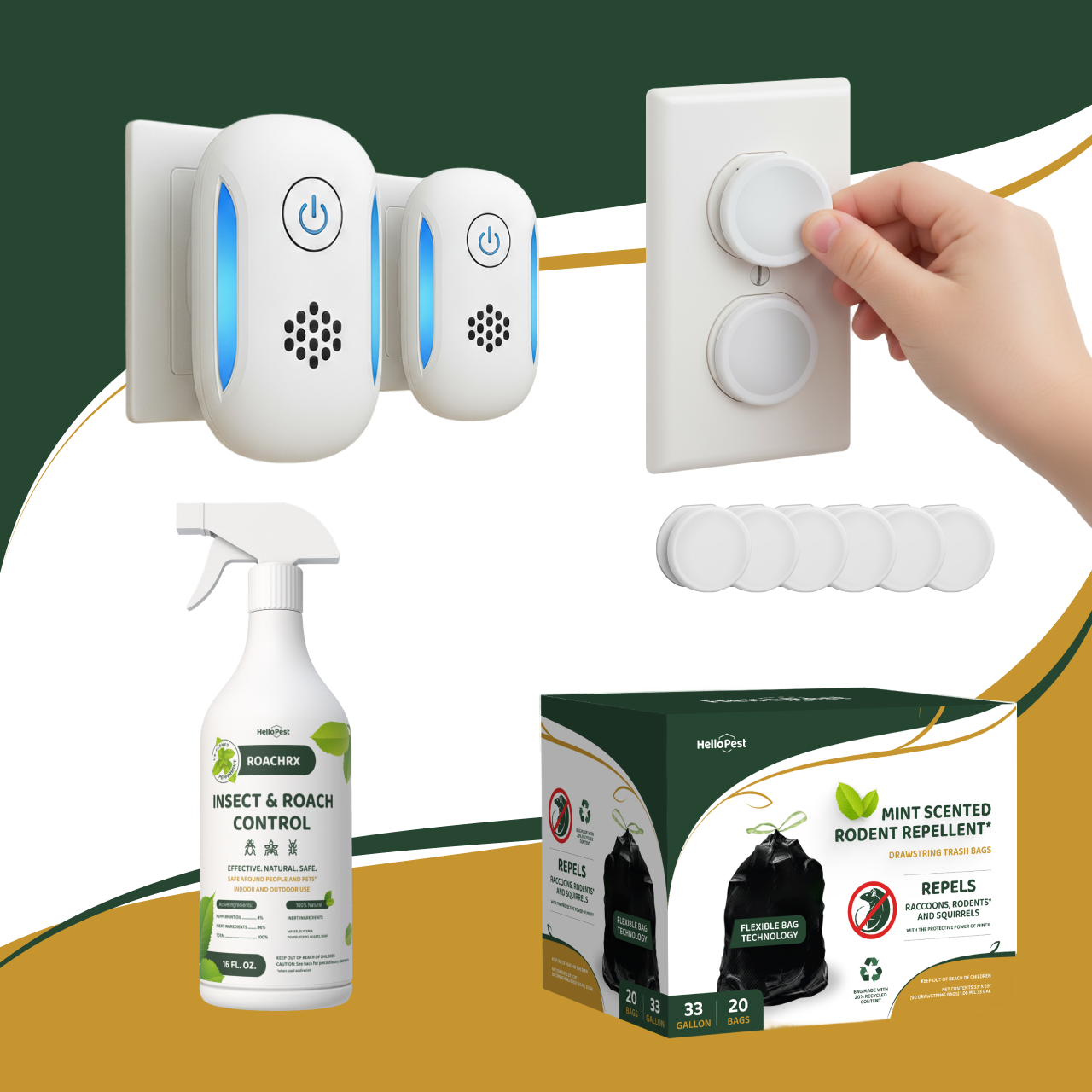 Try RoachRx - Keeps Roaches & Insects Away Safe for Kids & Pets
