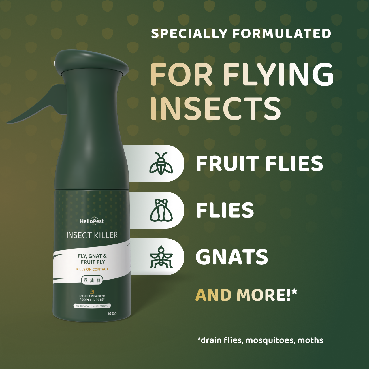 Try BugShield Area Spray - Kills Bugs & Insects, Safe for Kids & Pets