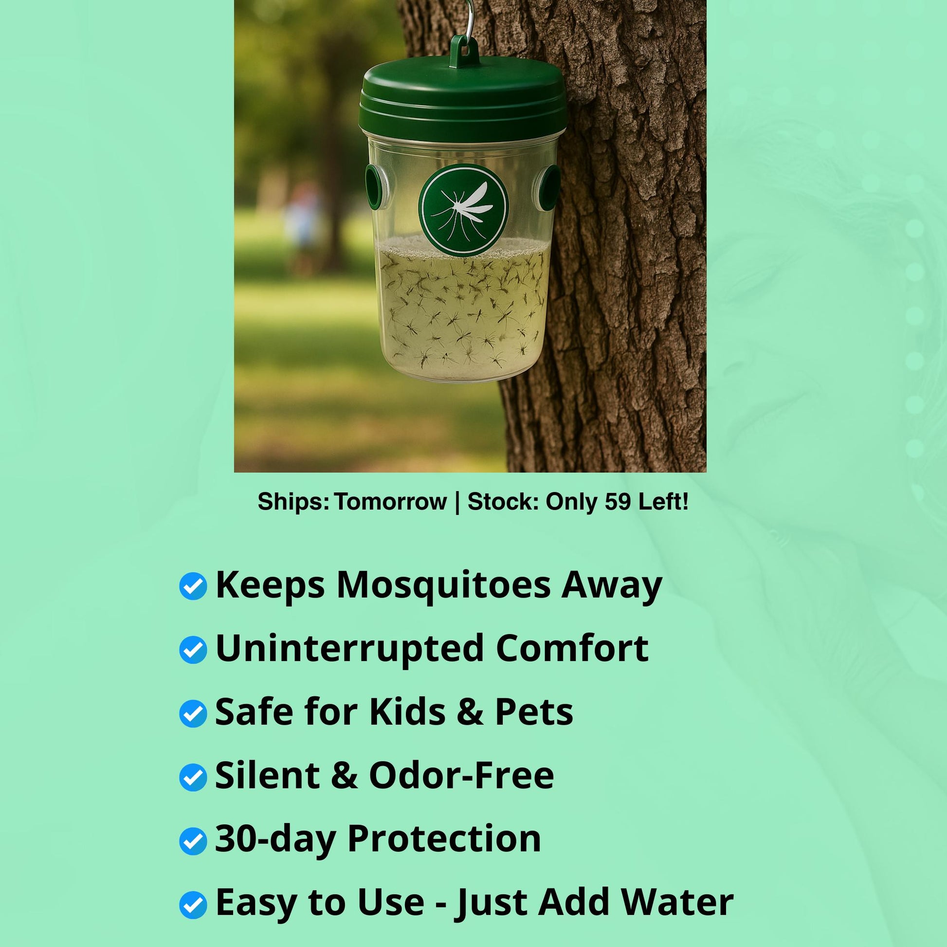 MosquitoRX – Keeps Mosquitoes Away, Safe for Kids & Pets