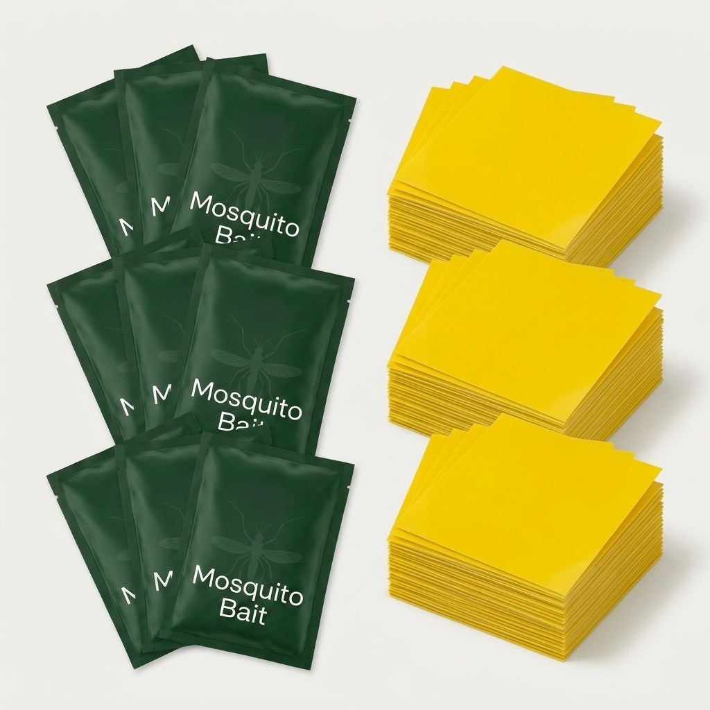 Mosquito trap refill 3-pack — 9 mosquito bait packs and 27 yellow sticky traps