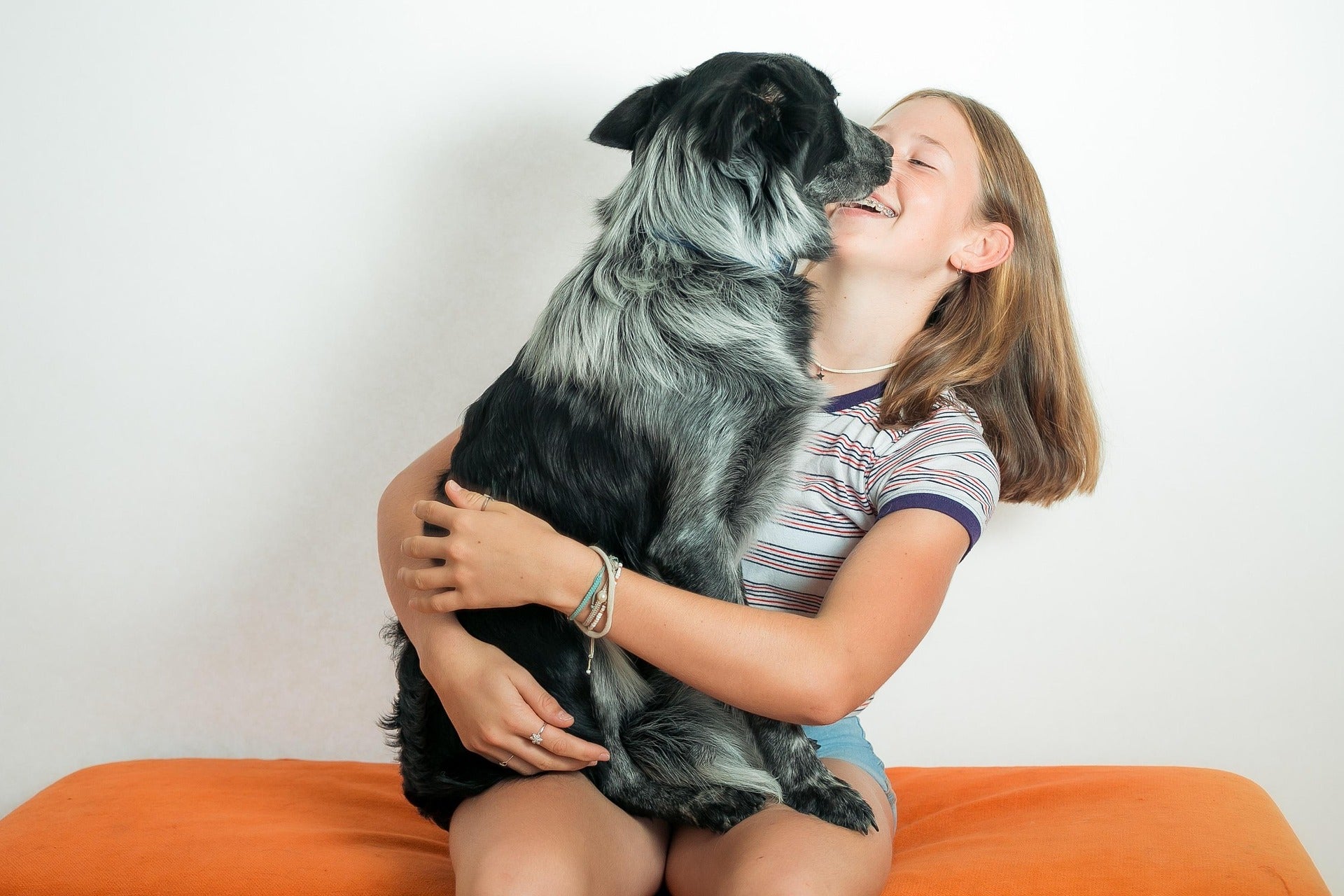 Girl and dog